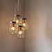 Summer's Day Mason Jar Chandelier - 4 Clear Pint Jars - Handcrafted Mason Jar Lighting Fixture - Upcycled BootsNGus Lamp - Direct Hardwire