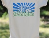 Organic cotton baby onesie, 'Armadillo'