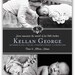 Baby Boy or Girl Customizable Emblem Initial Birth (4x6 or 5x7) Announcement Photo Card Design