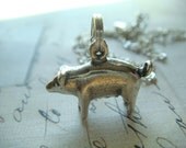 Pig - Sterling Silver Charm