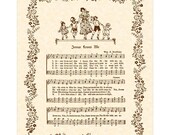 JESUS LOVES ME --- 8 x 10 Antique Hymn Art Print