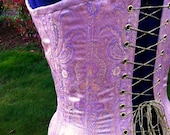 Silk-rayon brocade Titanic corset, FIRST PAYMENT of two for a total of 550