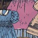 Dresses  - 10x18.5"  - Original, Limited Edition Linocut