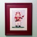 Arkansas Razorback Baseball "Piggie" - 9x12" Watercolor Fine Art Print