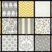 YOU DESIGN Custom 3 piece Crib Bedding Set - Bumper, Skirt and Sheet Yellow and Gray