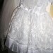Vintage White Schiffli Embroidered Bouffant Skirt First Communion Dress With Pearl Rhinstones Lace Tiara /1950 's / Size 5-7 year old