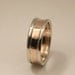 A Rose is A Rose, Men's wedding band, Gold ring for the groom