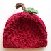 Newborn Apple Hat- Crochet - Photography Prop