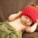 Newborn Apple Hat- Crochet - Photography Prop