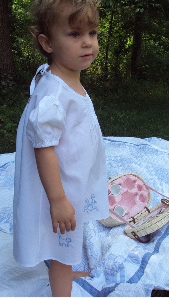 Hey Diddle Diddle Hand Embroidered  dress in size 18 months