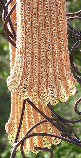 Art Deco Beaded Scarf Pattern