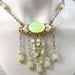 The Grand Duchess Necklace and Earrings with Yellow Glass Opal
