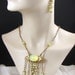 The Grand Duchess Necklace and Earrings with Yellow Glass Opal