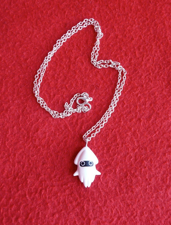 Super Mario 'Blooper' pendant necklace