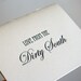 Love from the Dirty South - Letterpress printed card - SALE