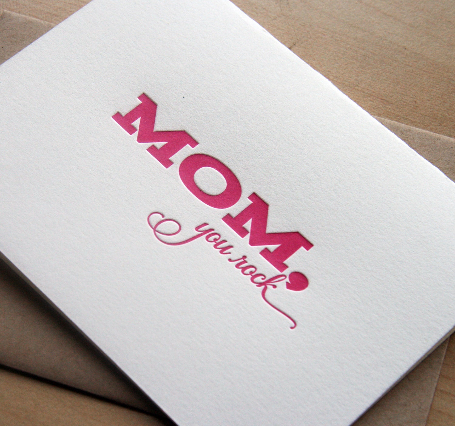 Items Similar To Mothers Day Card Mom You Rock On Etsy