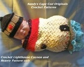 Lighthouse Crochet Pattern Newborn Cocoon and Beanie pdf 185 Great for Photo Props