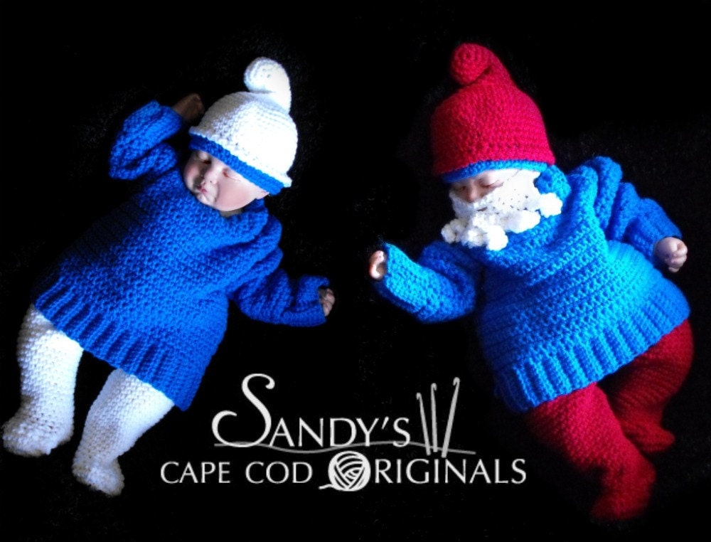 Little Gnome, and Papa Gnome set Crochet Pattern PDF 622