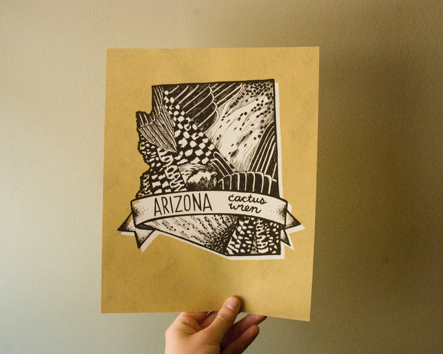 Arizona State Bird 8 x 10 Print
