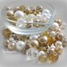 Glass Pearl/Rondelle Bead Designer Mix "Beckie Star" (90pcs) 12mm 10mm 8mm and 6mm Glass Pearls
