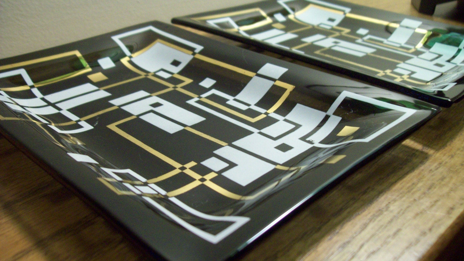 Atomic Eames Era Mid Century Modern Trays Gold, White, Black Etsy by Domus Modern