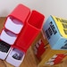 Vintage Office Desk Caddy in Red 1970s
