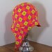 Vintage 60s Swim Cap in groovy Pink Green and Orange