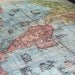 Antique World Map Mural ca. 1565