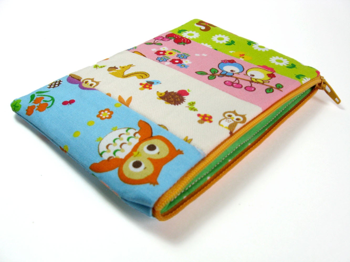 Kawaii patched pouch