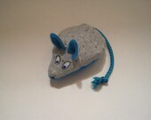 Mouse Cat Toy - Teal - Filled with Organic Catnip -MT