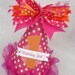 Hot Pink and Orange Polka Dot Birthday Party Hat