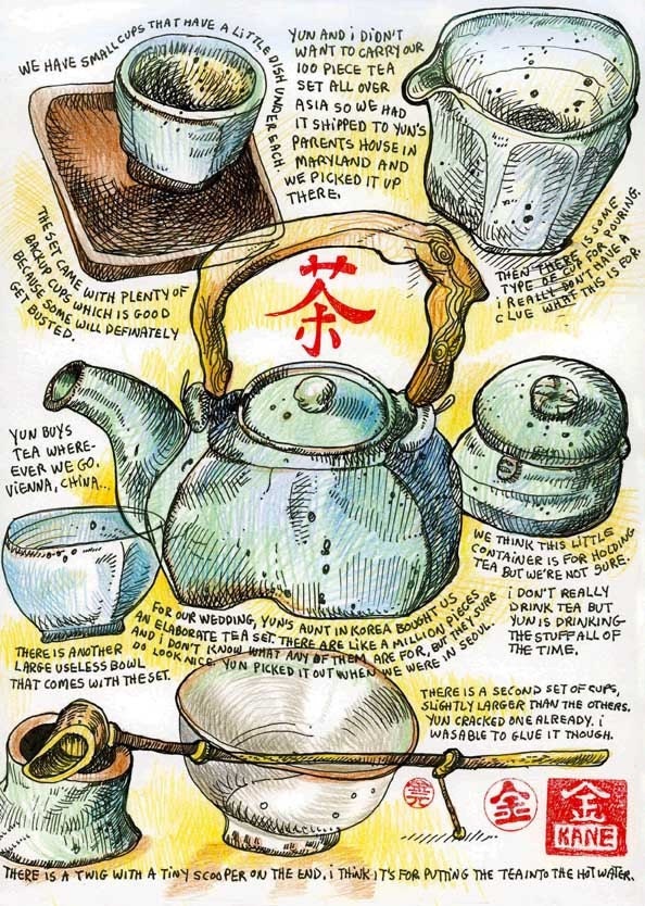 Korean Tea Set by tkane9 on Etsy