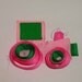 Pink Tractor Hair Clip