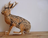 SALE - Plush Jackalope Pillow