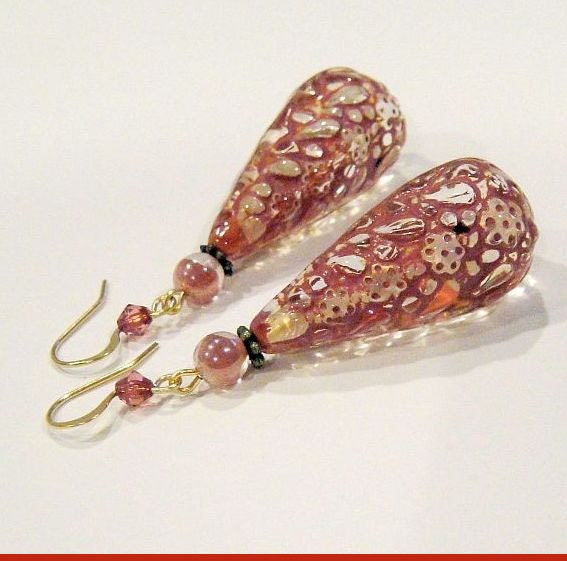 Romantic Rose Drop Earrings