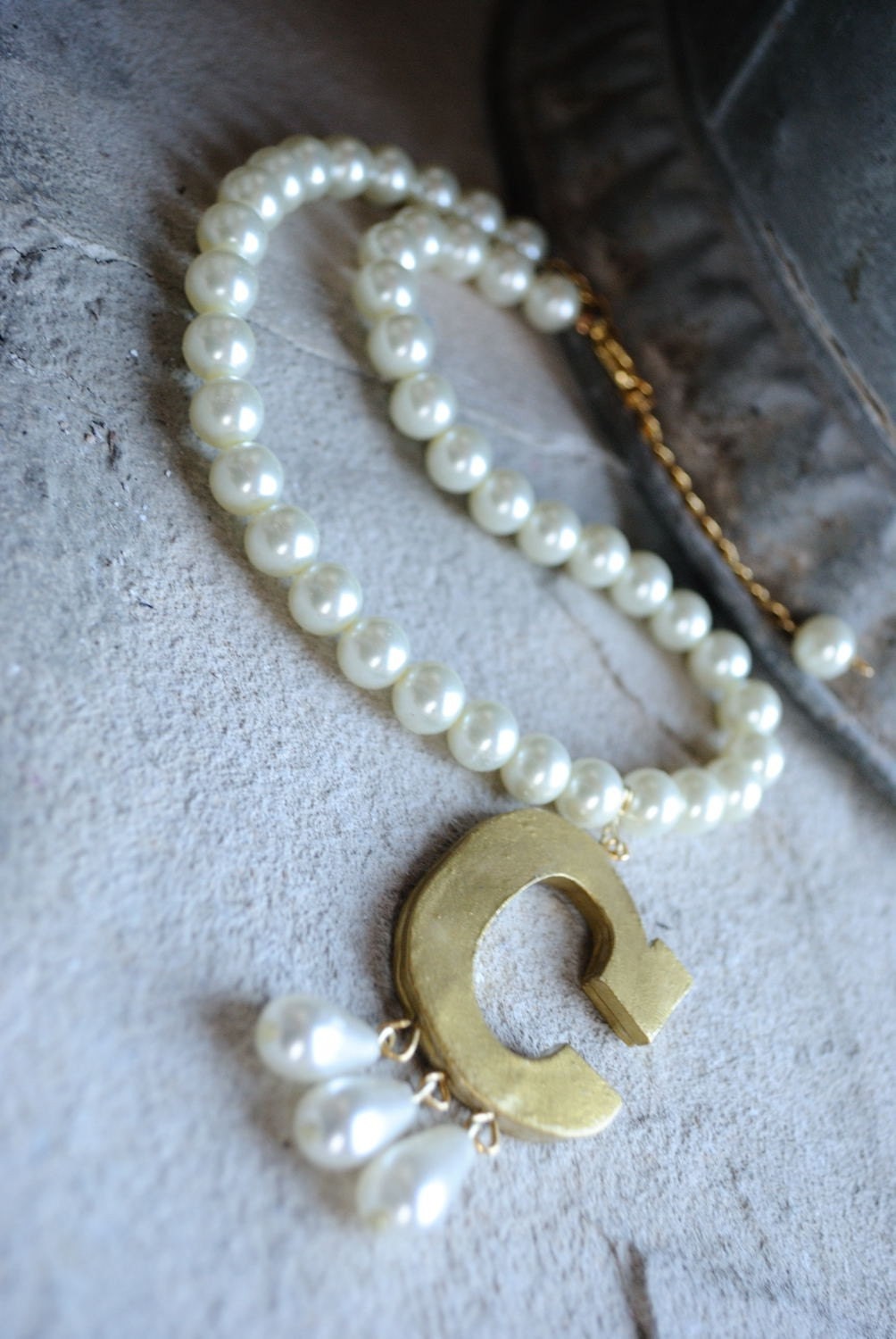 Anne Boleyn B Ugly Betty Reproduction necklace Custom Letter