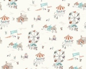 Heather Ross, Munki Munki, FAIRGROUNDS on Poplin, 1 Leg Panel