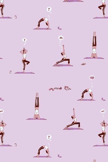 Heather Ross, Munki Munki, YOGA THOUGHTS, 1 Leg Panel