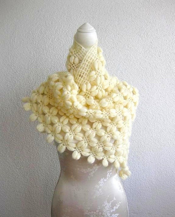 PDF CROCHET PATTERN pattern for scarf, shawl, Bean Shawl