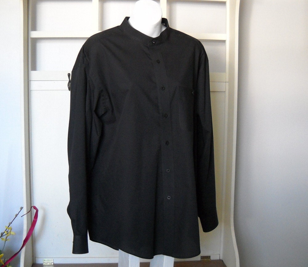 Yves Saint Laurent Black Men's Shirt 17 34-35