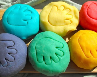 Items similar to GlutenFree Natural Play Dough, Sweet Orange scented