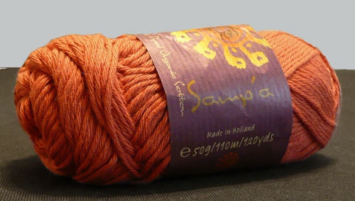 Samp'a - Organic cotton yarn - DK (carrot)
