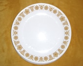 Vintage Butterfly Gold Corelle Dinner Plates, Set of 4