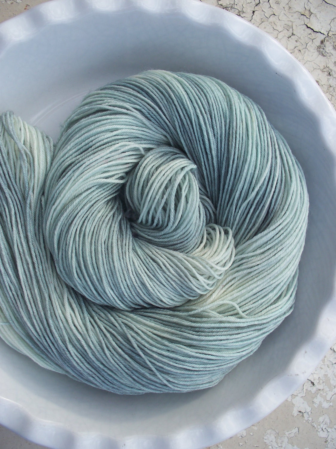 Iceberg --Classic Sock-- Hand Painted Superwash Merino Wool/Nylon Sock Yarn