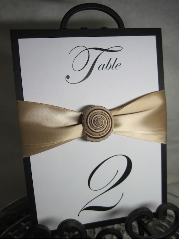 Elegant Beach Wedding Table Numbers with by idoartsyweddings
