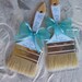 Private Listing for ido Veronika1383 Aqua Beach Wedding Sand Brush for Flip Flops on etsy