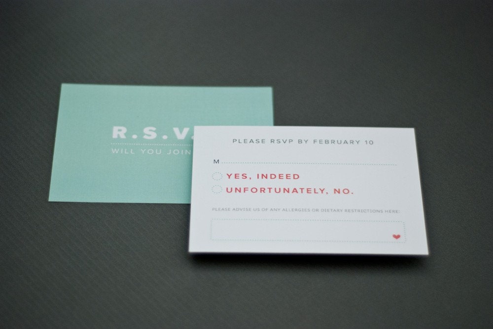Textual - Stylish and typographic wedding invitation