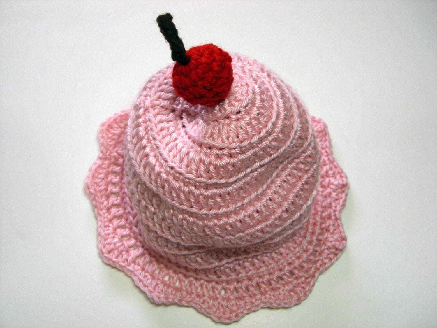 Strawberry Ice Cream Cupcake Hat