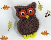 Crochet Owl Fridge Magnet