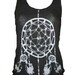 Dreamcatcher Native American Art Tank T-shirt Ladies American Apparel M (Tri-Black)